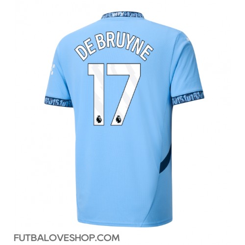 Dres Manchester City Kevin De Bruyne #17 Domáci 2024-25 Krátky Rukáv